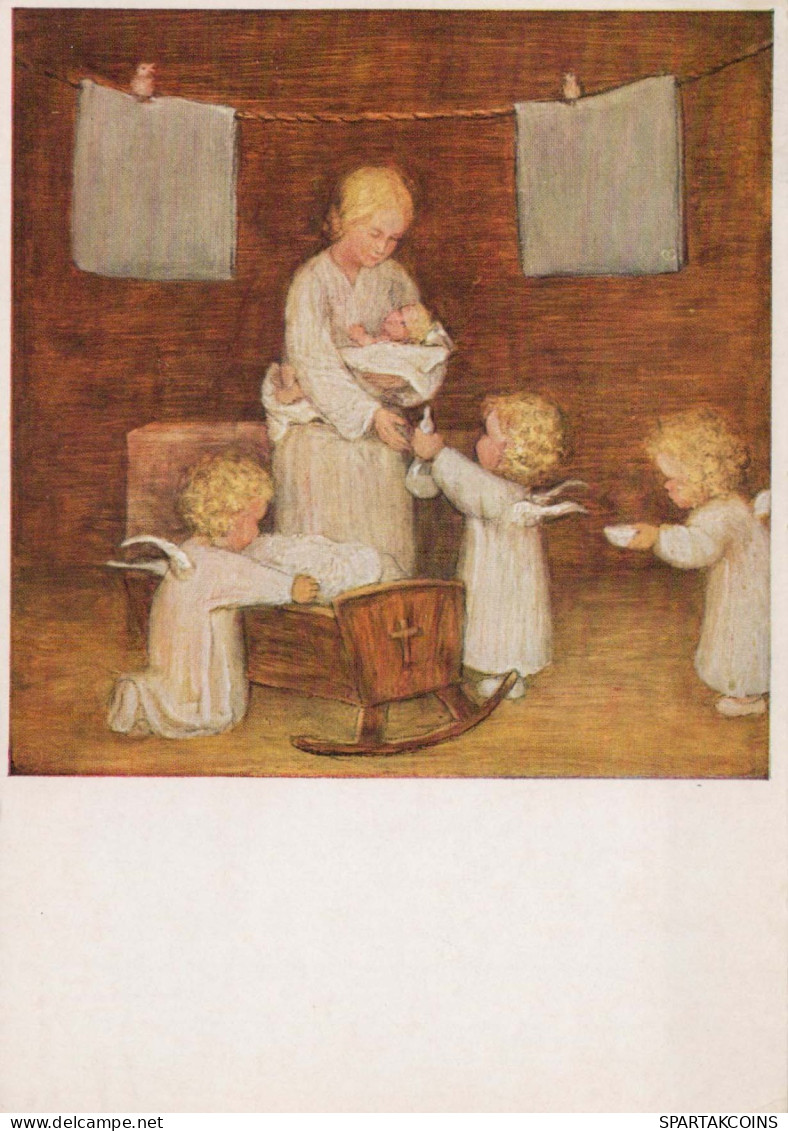 CHILDREN Scene Landscape Baby JESUS Vintage Postcard CPSM #PBB568.GB - Scènes & Paysages