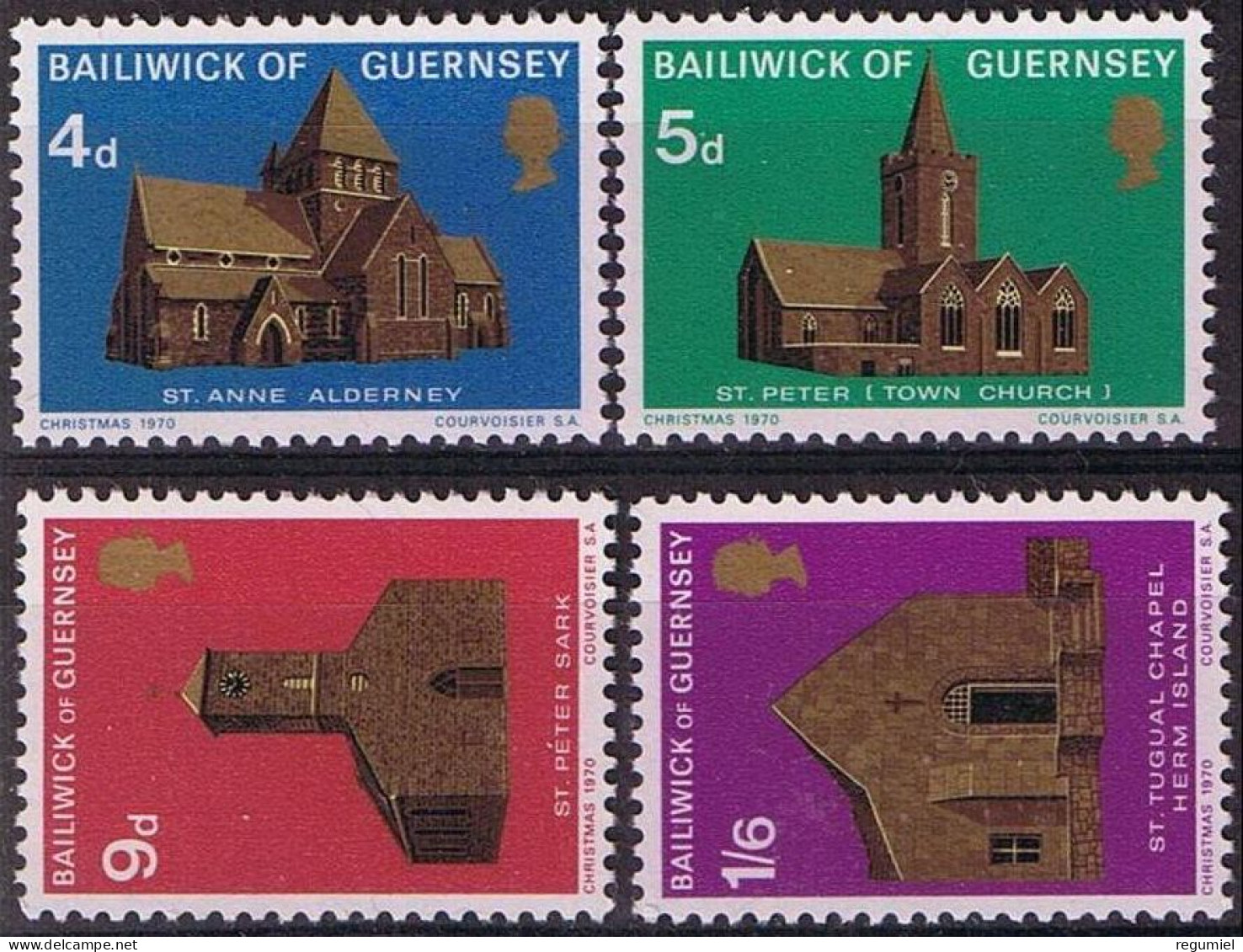 Guernsey  30/33 ** MNH. 1970 - Guernesey