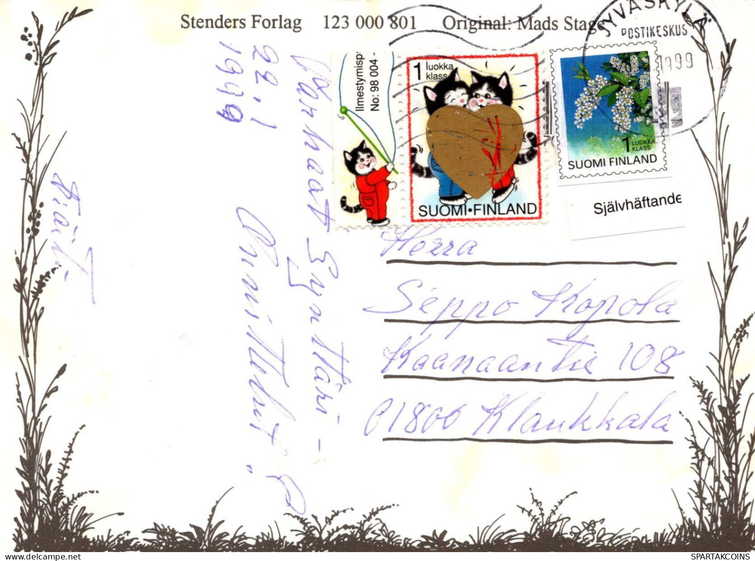 FLEURS Vintage Carte Postale CPSM #PAR608.FR - Blumen