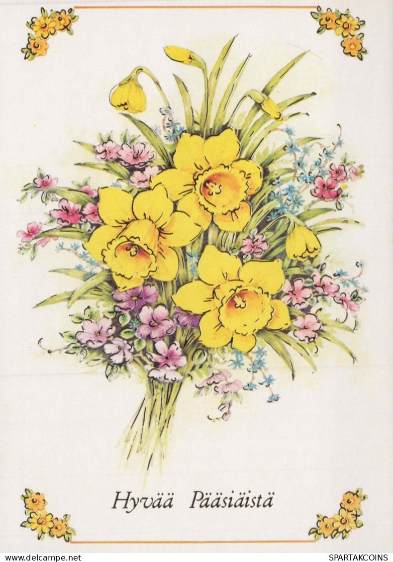 FLEURS Vintage Carte Postale CPSM #PAR066.FR - Flowers