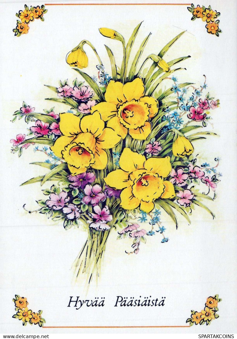 FLEURS Vintage Carte Postale CPSM #PAR066.FR - Flowers