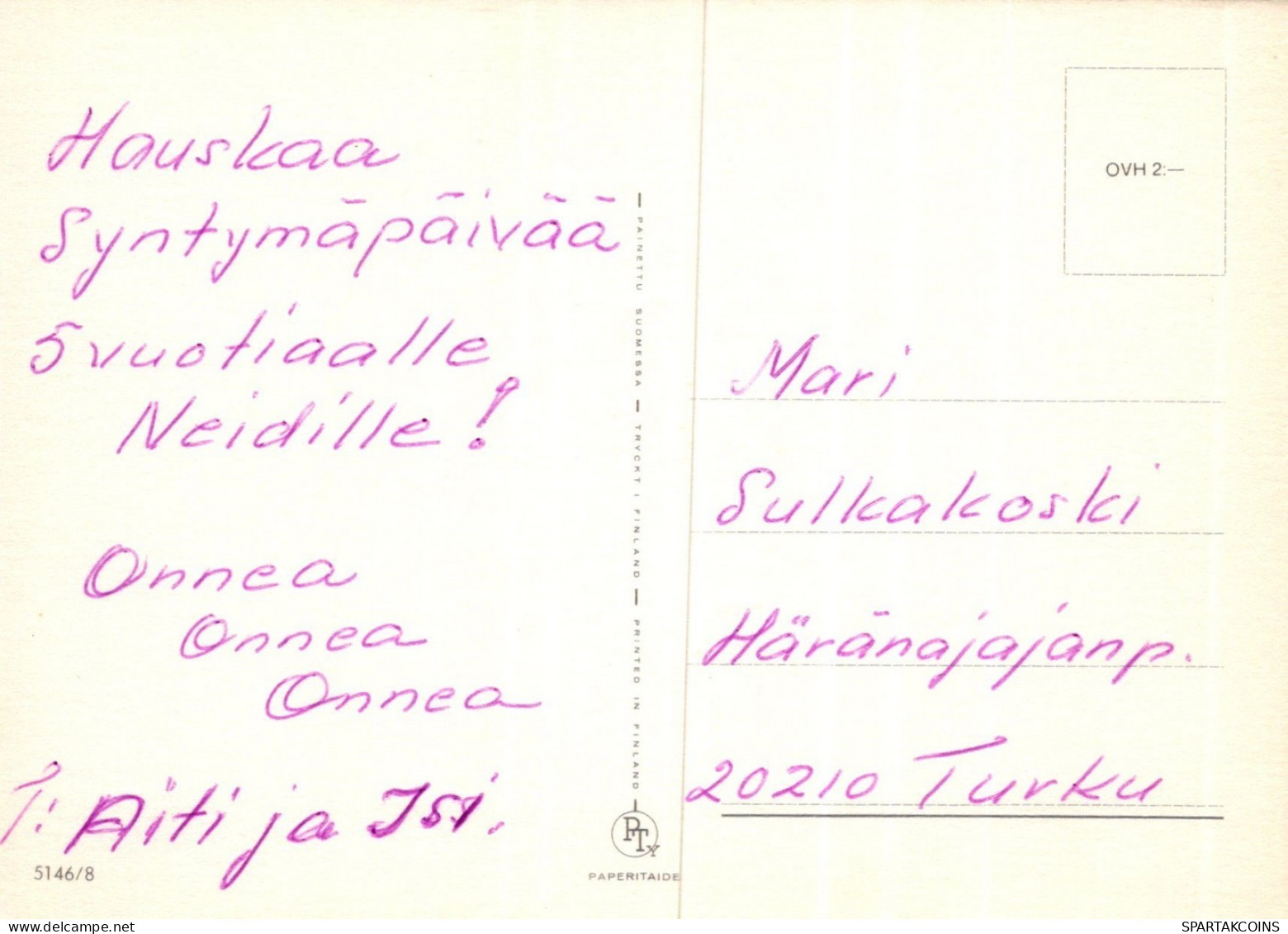 CHIEN ET CHATAnimaux Vintage Carte Postale CPSM #PAM045.FR - Dogs