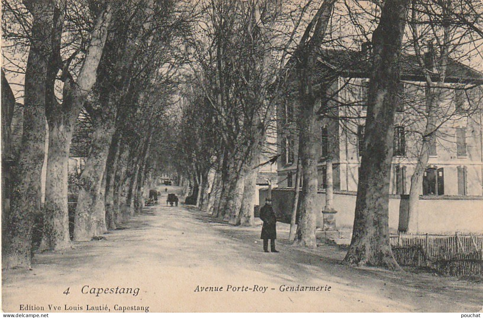 DE 7 -(34) CAPESTANG  - AVENUE PORTE ROY -  GENDARMERIE  - ANIMATION -  2 SCANS - Capestang