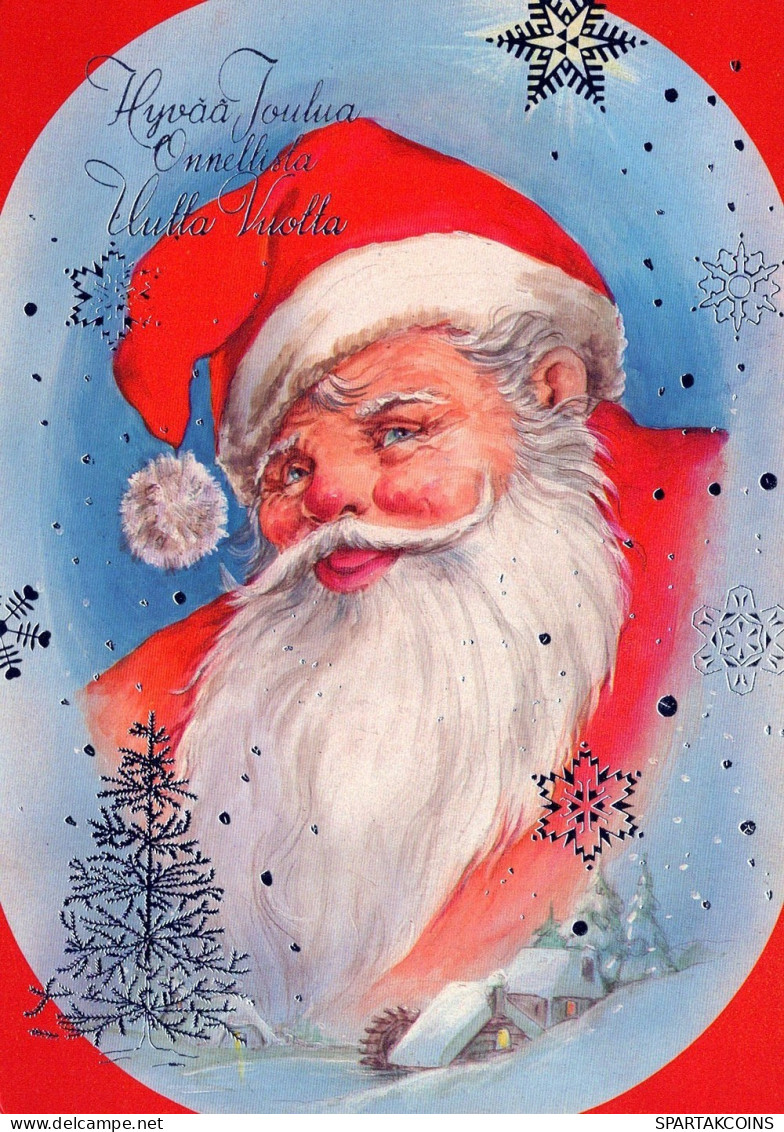 PÈRE NOËL NOËL Fêtes Voeux Vintage Carte Postale CPSM #PAJ863.FR - Santa Claus