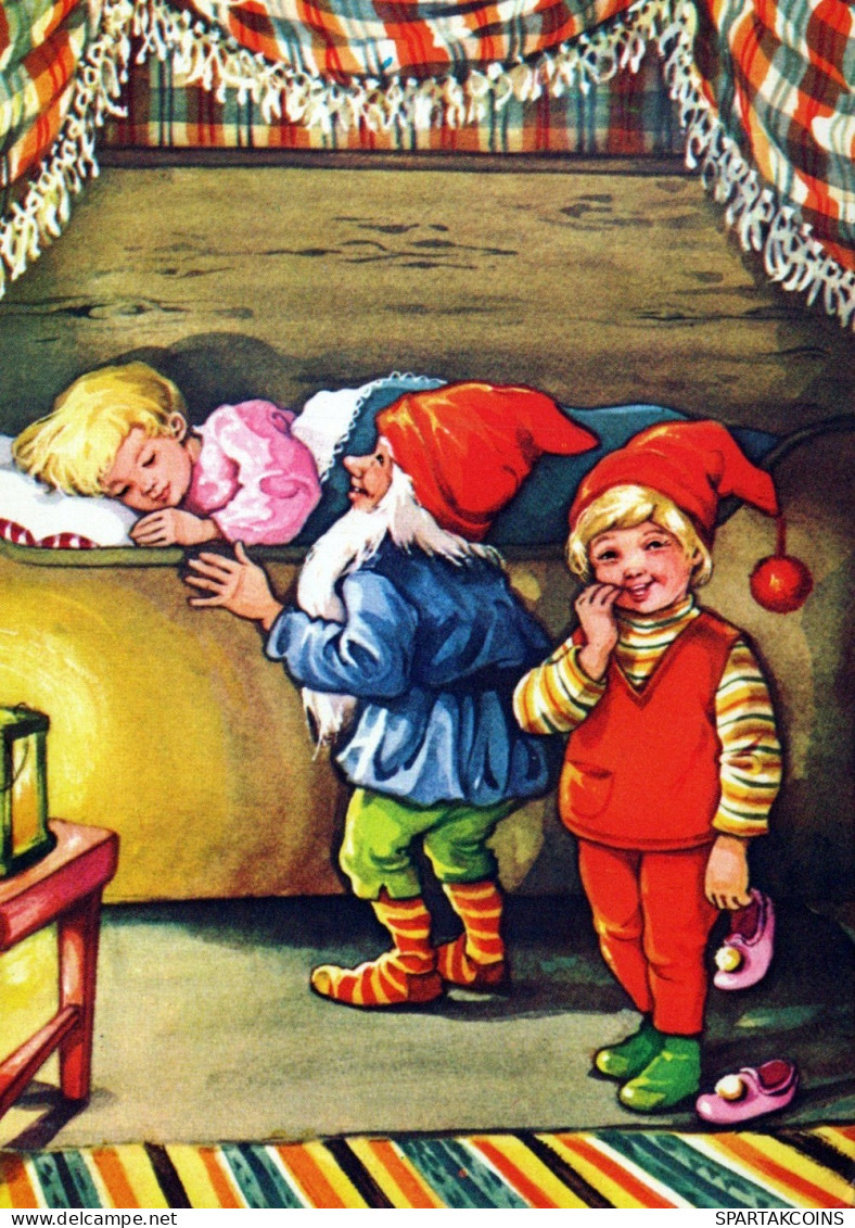 PÈRE NOËL ENFANT NOËL Fêtes Voeux Vintage Carte Postale CPSM #PAK295.FR - Santa Claus