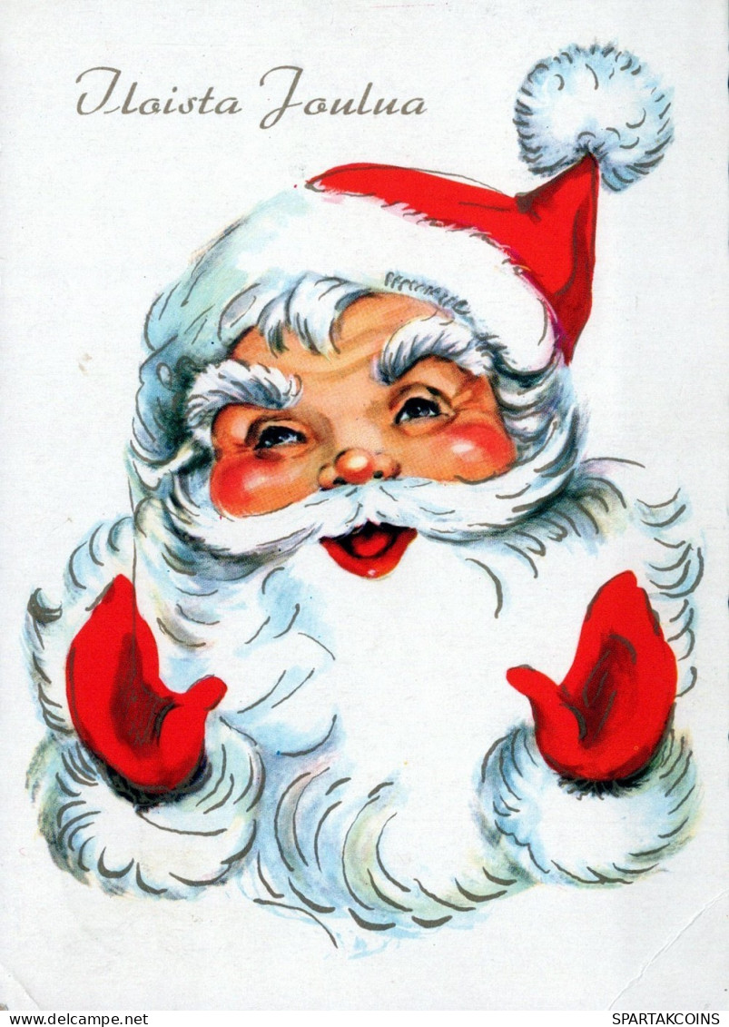 PÈRE NOËL NOËL Fêtes Voeux Vintage Carte Postale CPSM #PAJ796.FR - Santa Claus