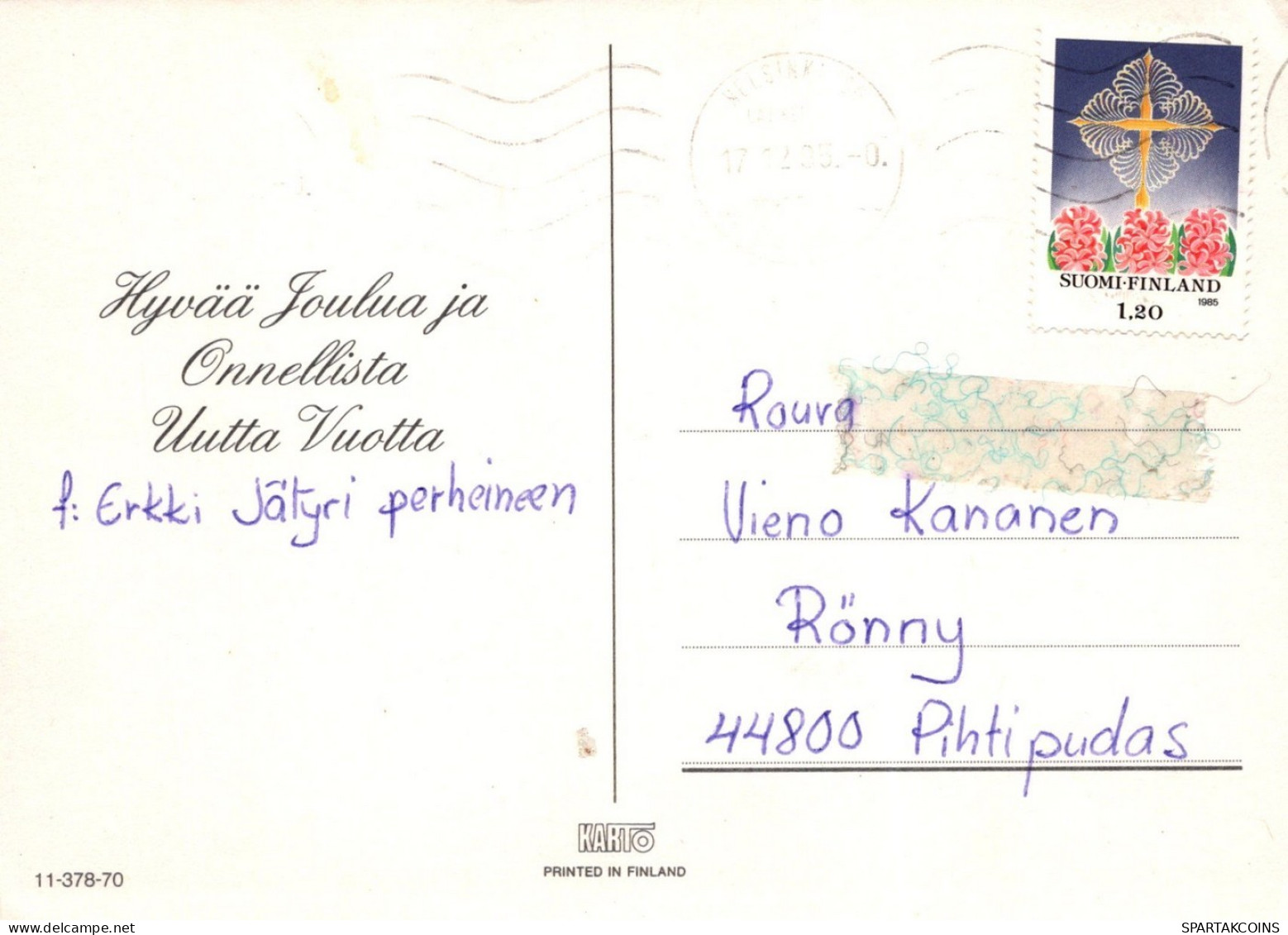 ANGE NOËL Vintage Carte Postale CPSM #PAJ326.FR - Engel