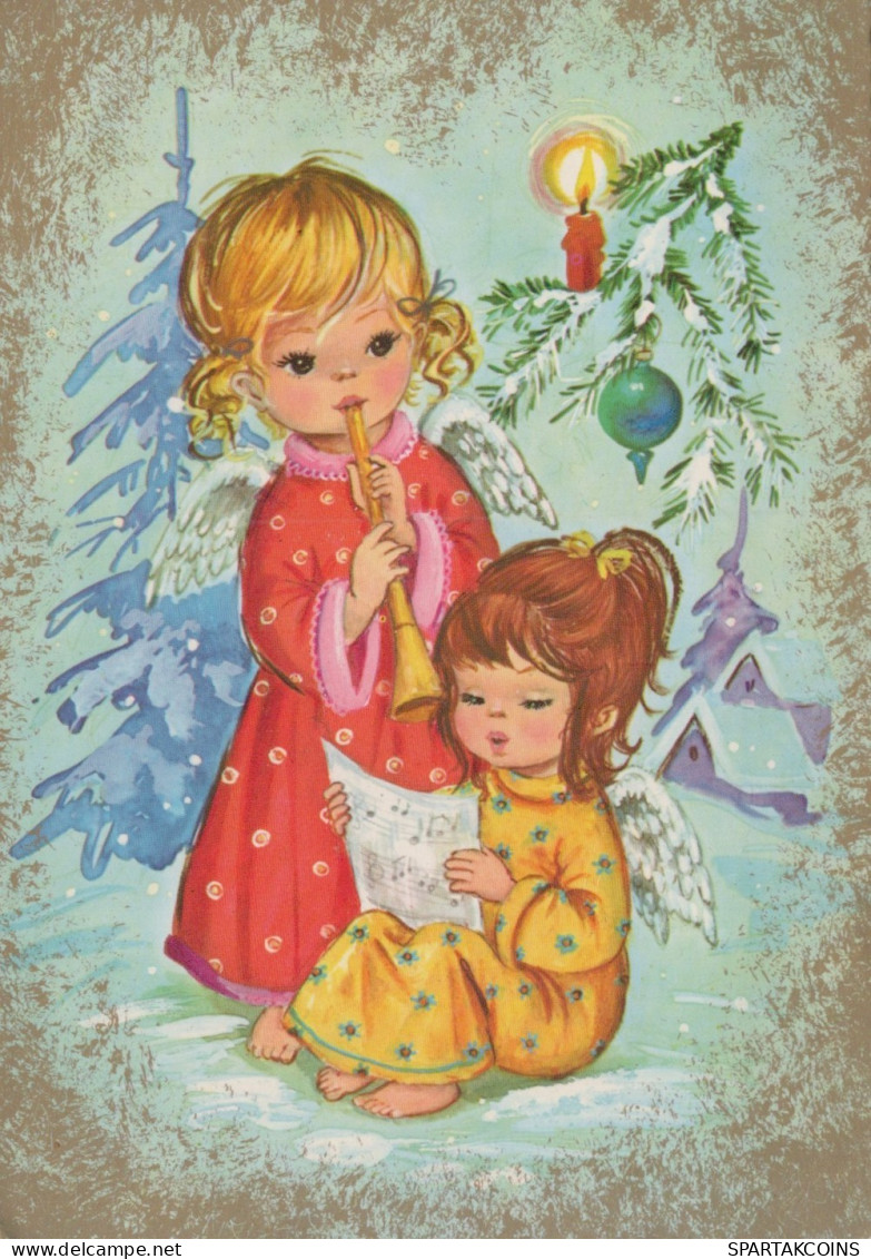 ANGE NOËL Vintage Carte Postale CPSM #PAH629.FR - Angels
