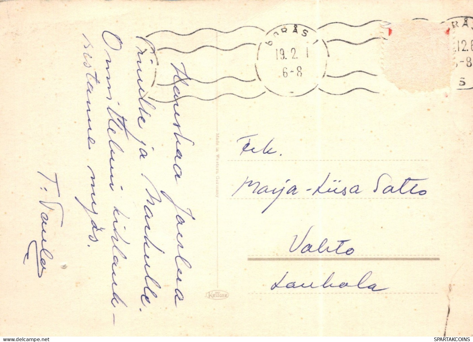 ANGE NOËL Vintage Carte Postale CPSM #PAH940.FR - Angels