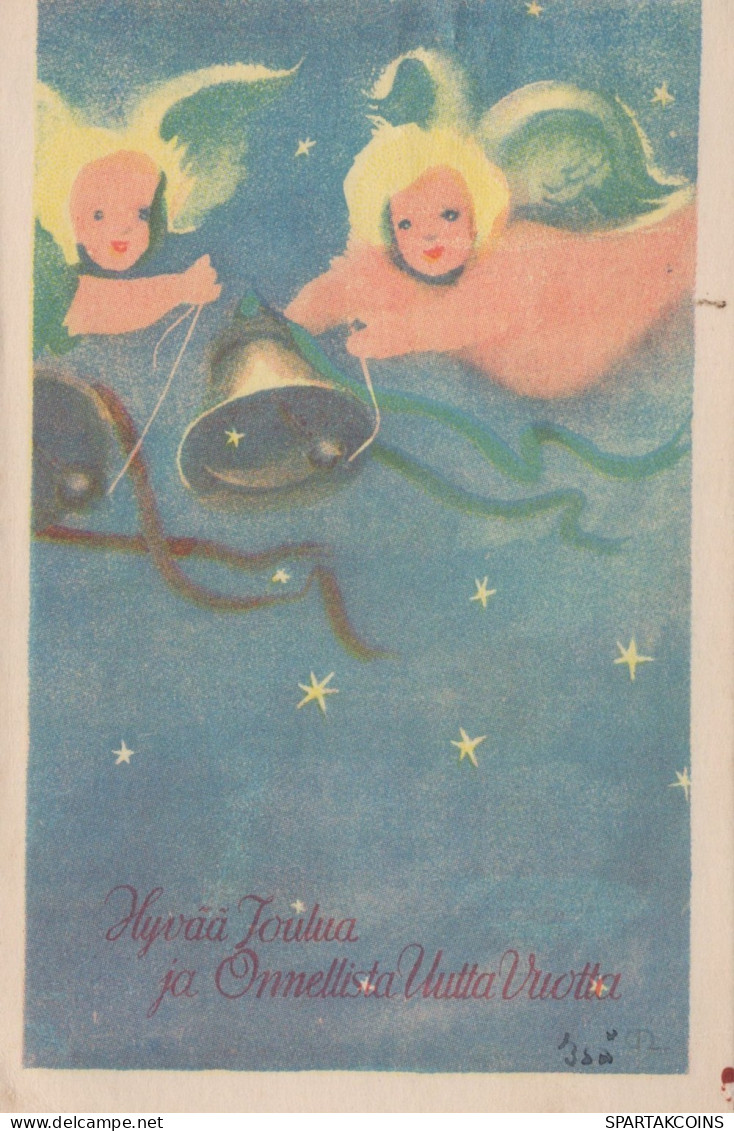 ANGE NOËL Vintage Carte Postale CPSMPF #PAG810.FR - Anges