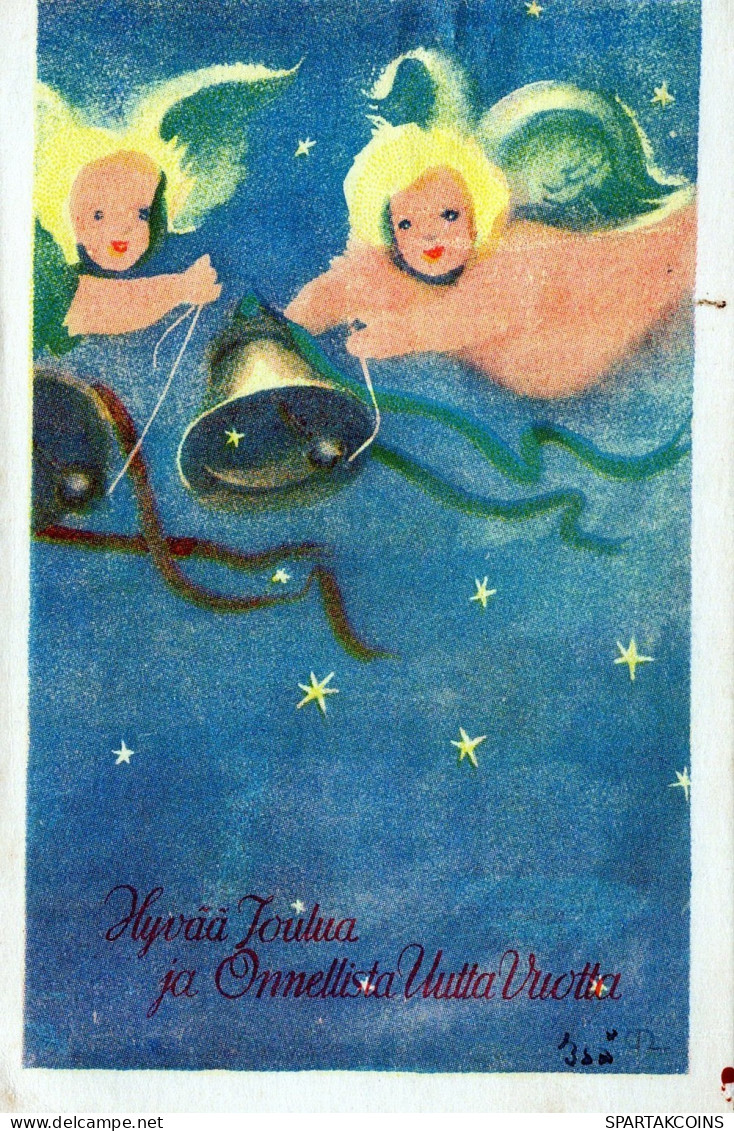 ANGE NOËL Vintage Carte Postale CPSMPF #PAG810.FR - Anges