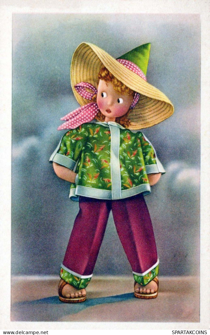 NIÑOS Retrato Vintage Tarjeta Postal CPSMPF #PKG839.ES - Ritratti