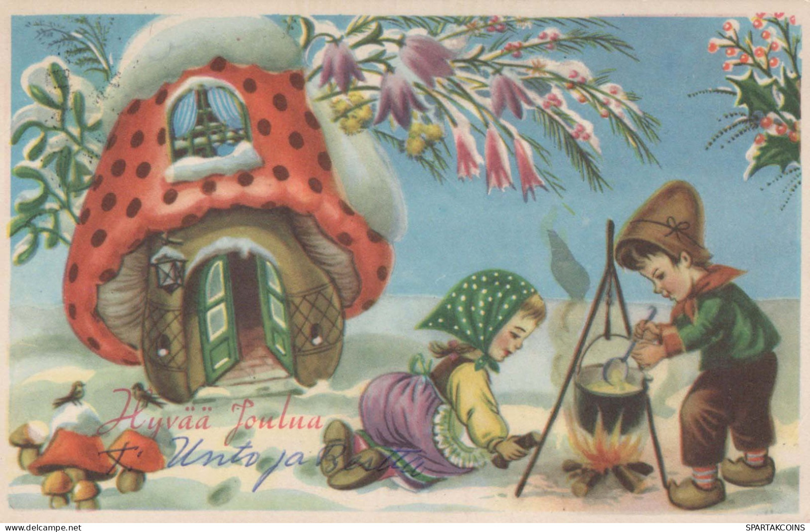 NIÑOS NIÑOS Escena S Paisajes Vintage Tarjeta Postal CPSMPF #PKG596.ES - Scènes & Paysages