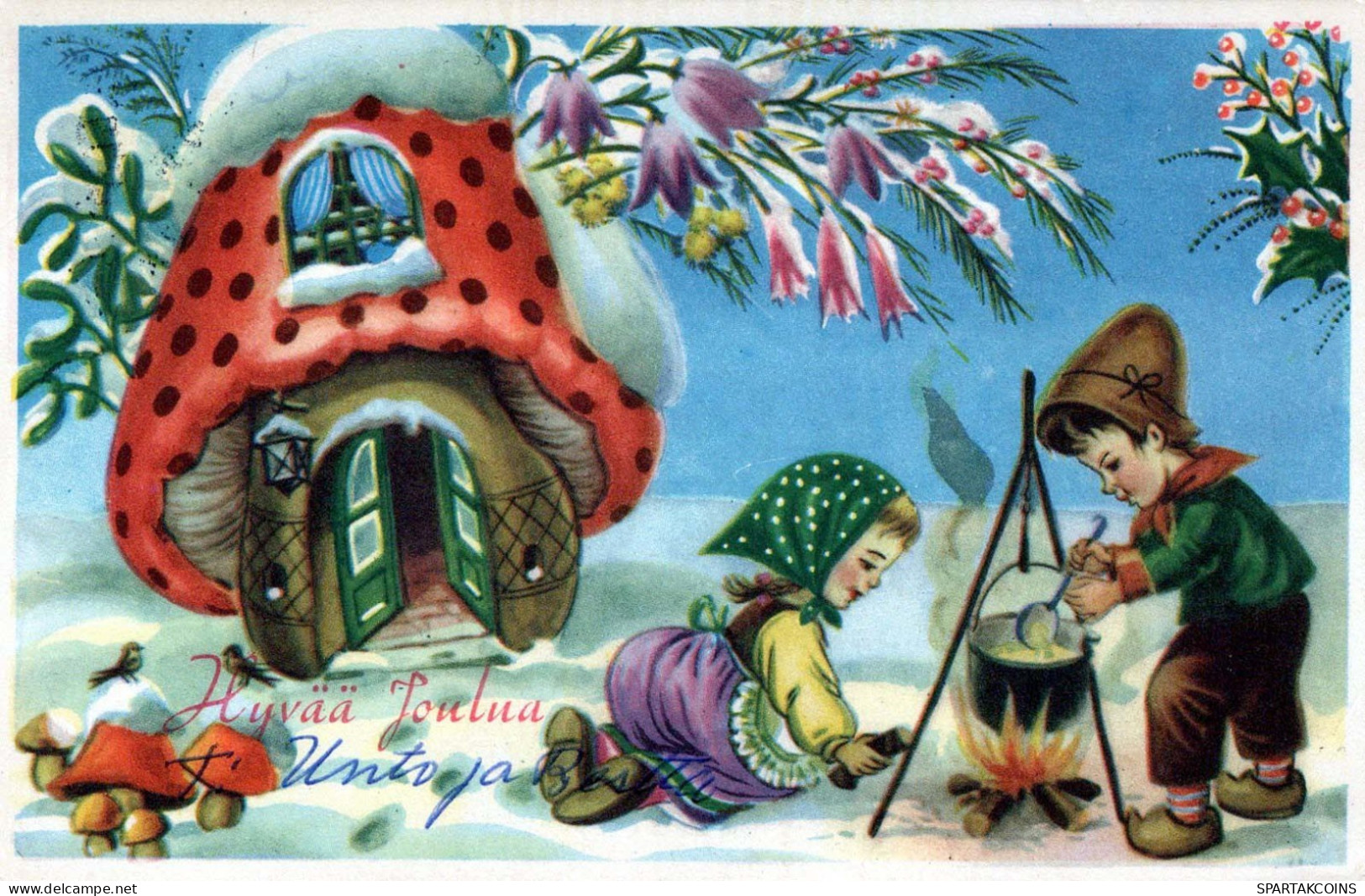 NIÑOS NIÑOS Escena S Paisajes Vintage Tarjeta Postal CPSMPF #PKG596.ES - Scènes & Paysages