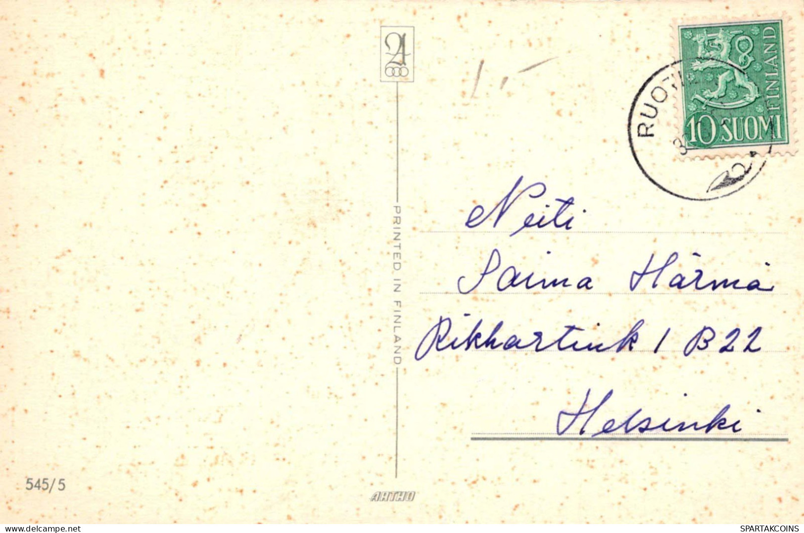 PASCUA POLLO HUEVO Vintage Tarjeta Postal CPA #PKE421.ES - Pâques