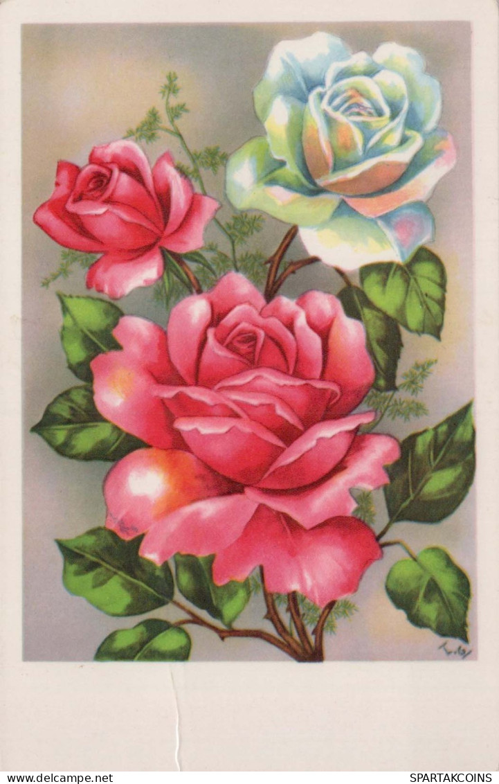 FLORES Vintage Tarjeta Postal CPA #PKE549.ES - Flowers