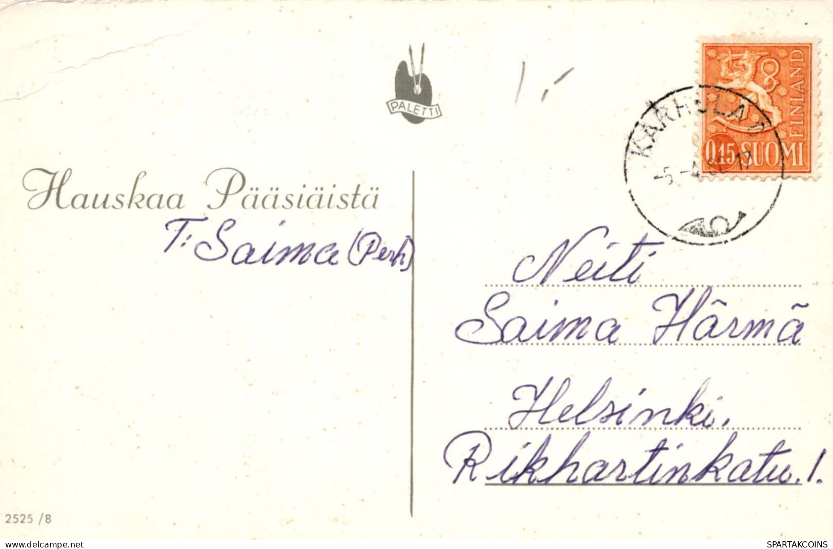 PASCUA FLORES HUEVO Vintage Tarjeta Postal CPA #PKE170.ES - Pâques