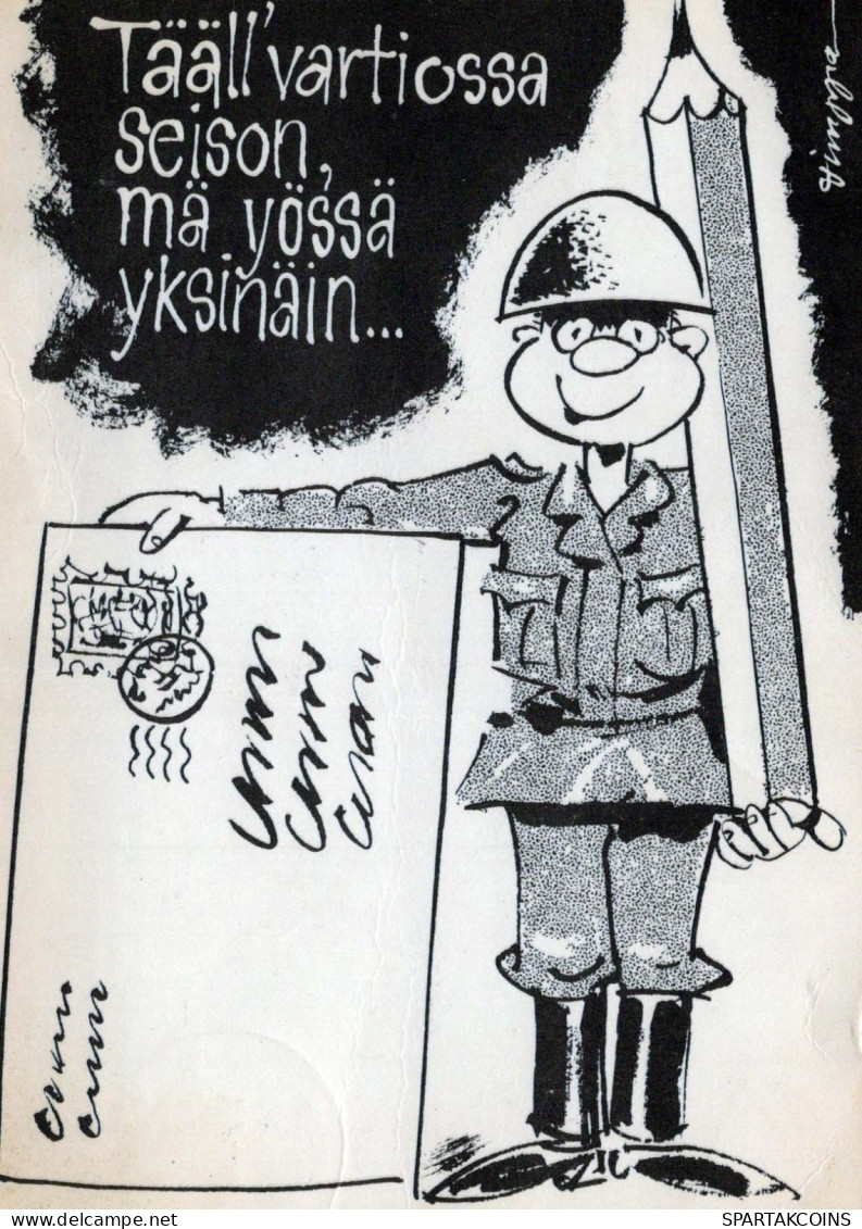 SOLDADOS HUMOR Militaria Vintage Tarjeta Postal CPSM #PBV826.ES - Humoristiques