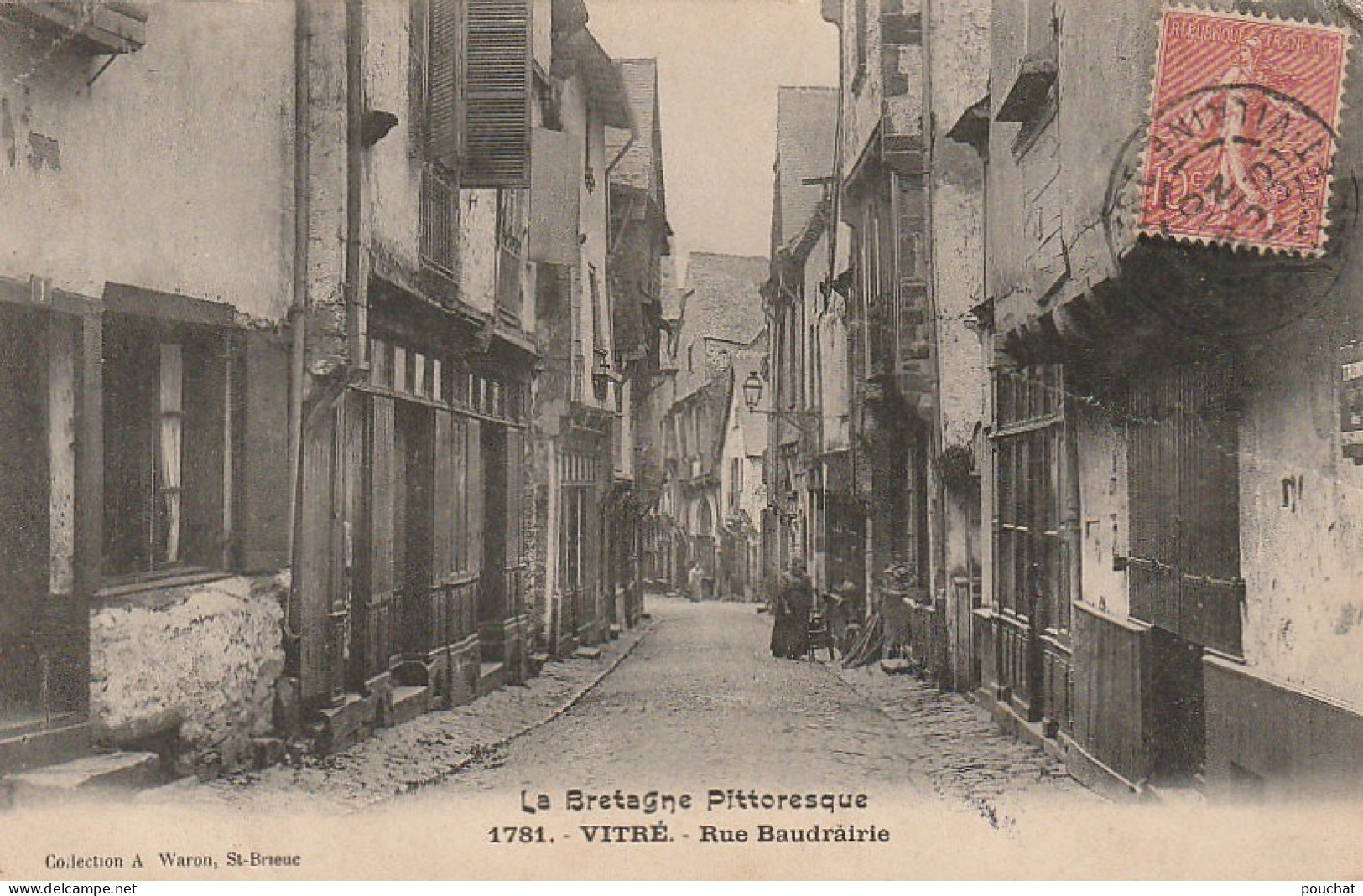 DE 8 -(35) VITRE  -  RUE BAUDRAIRIE   -  2 SCANS - Vitre