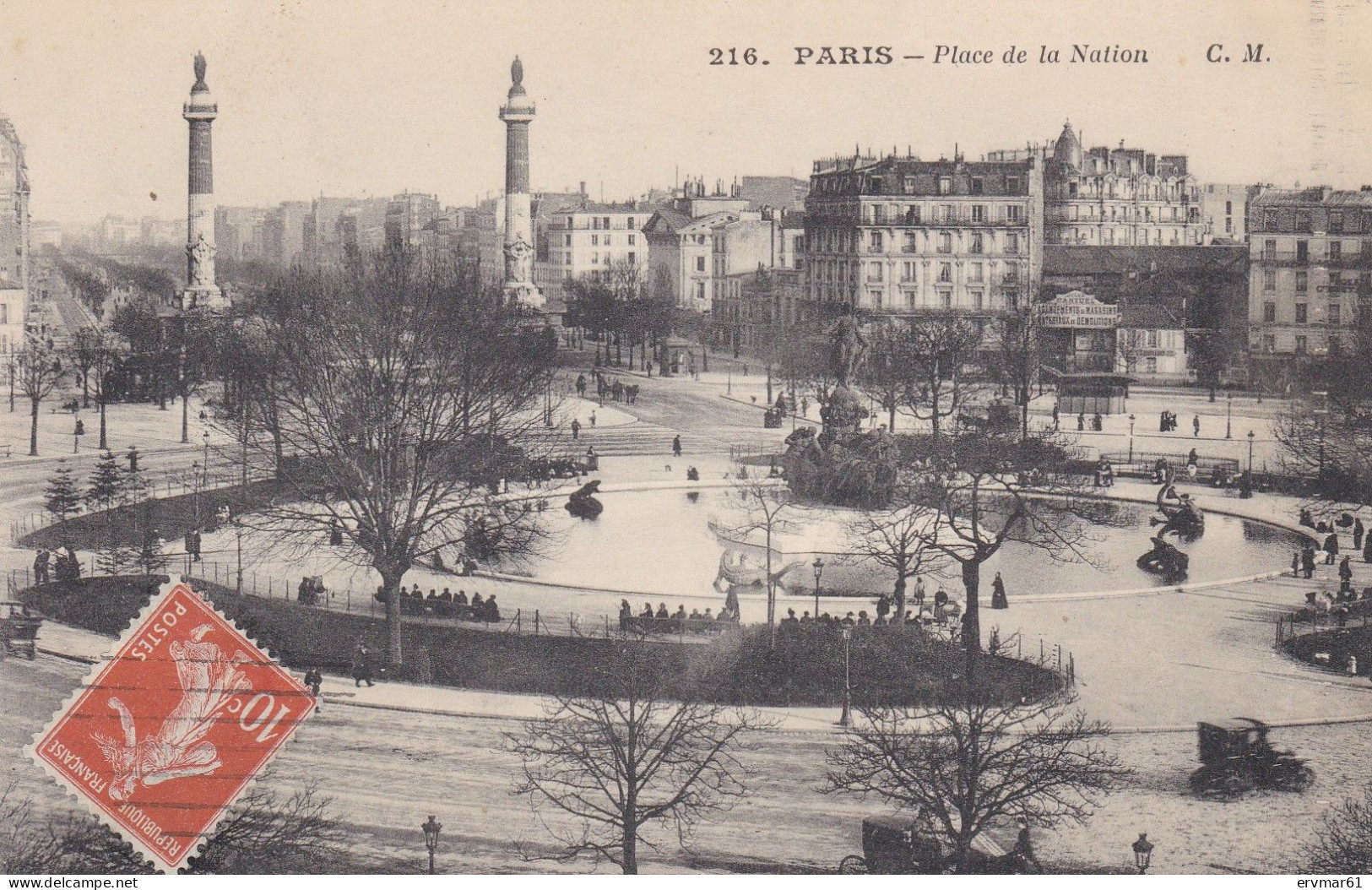 75 - PARIS - LA PLACE DE LA NATION - Plazas