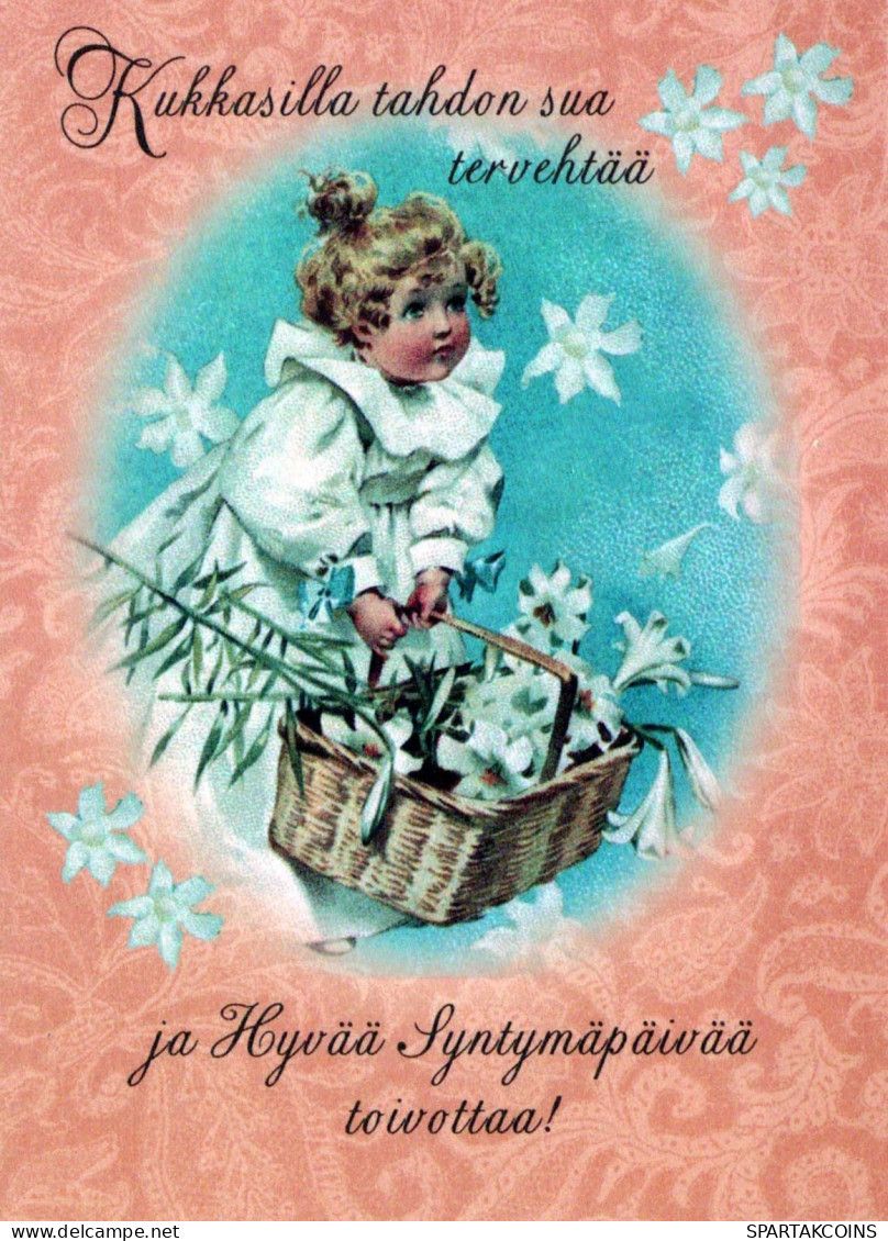 NIÑOS NIÑOS Escena S Paisajes Vintage Tarjeta Postal CPSM #PBT179.ES - Scènes & Paysages