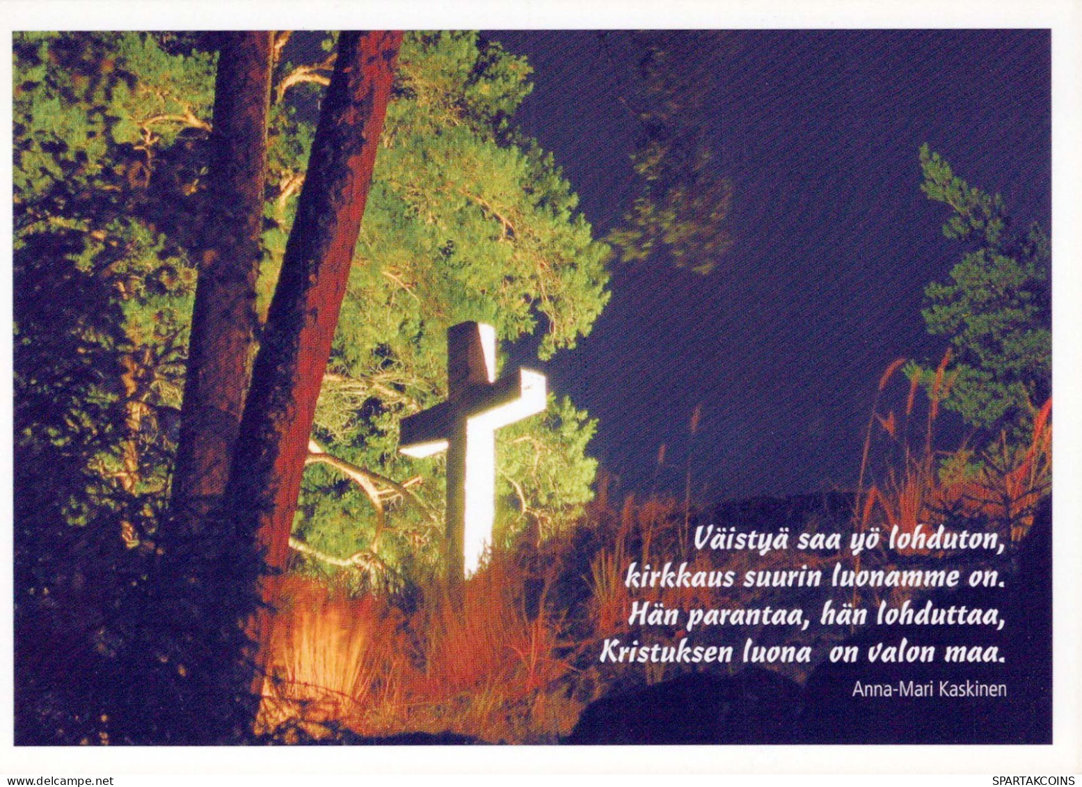 CROSS Cristianismo Religión Vintage Tarjeta Postal CPSM #PBQ243.ES - Andere & Zonder Classificatie