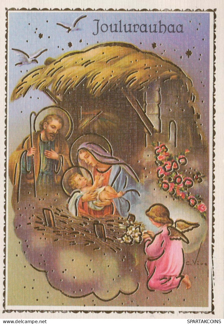 ÁNGEL Navidad Niño JESÚS Vintage Tarjeta Postal CPSM #PBP284.ES - Engel