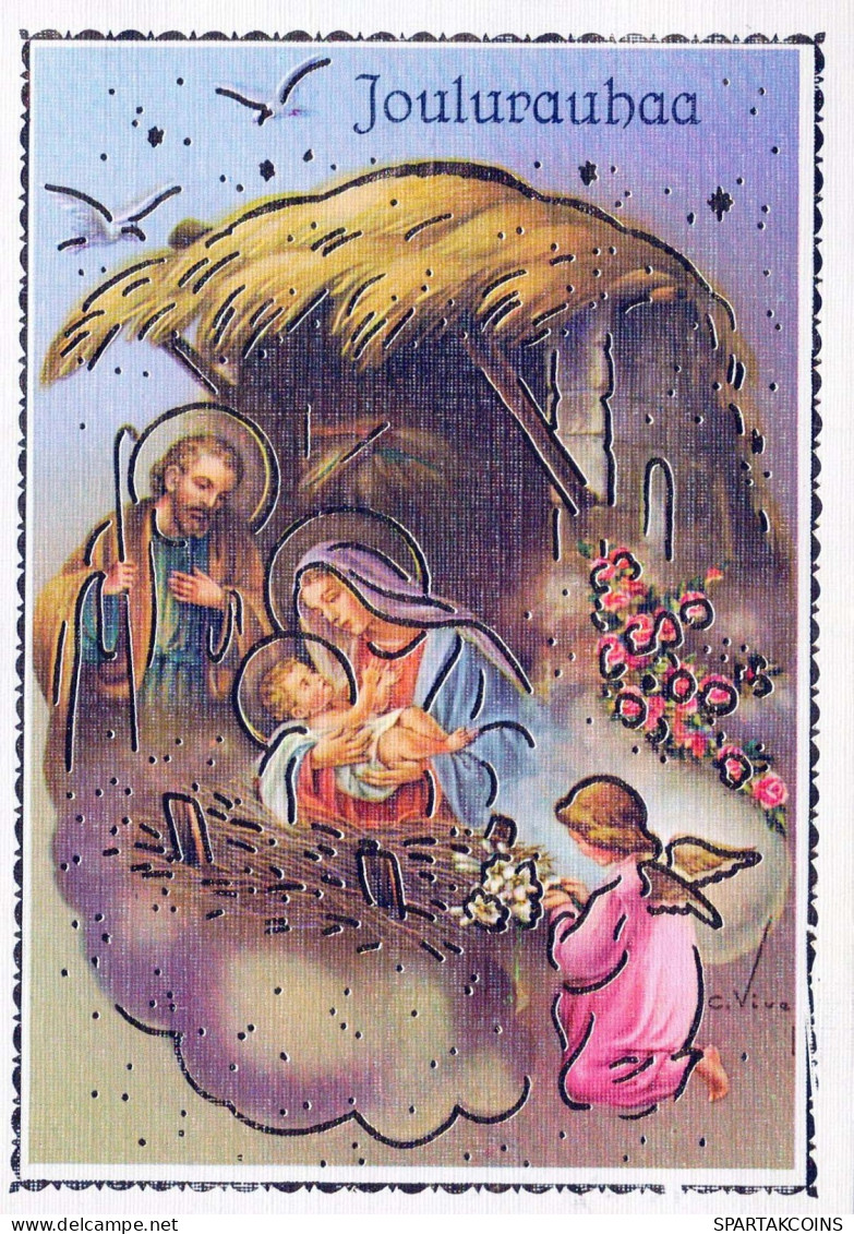 ÁNGEL Navidad Niño JESÚS Vintage Tarjeta Postal CPSM #PBP284.ES - Engel