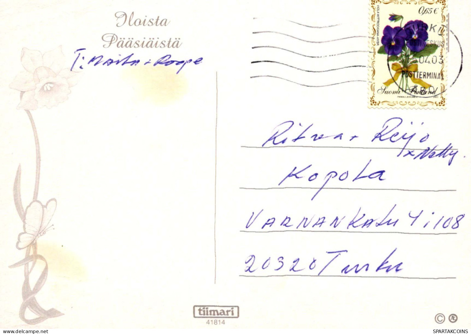 PASCUA POLLO HUEVO Vintage Tarjeta Postal CPSM #PBO662.ES - Pâques