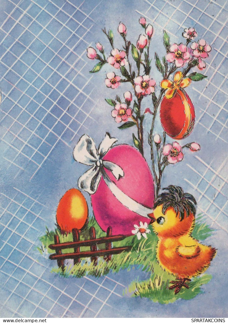 PASCUA POLLO HUEVO Vintage Tarjeta Postal CPSM #PBP224.ES - Easter