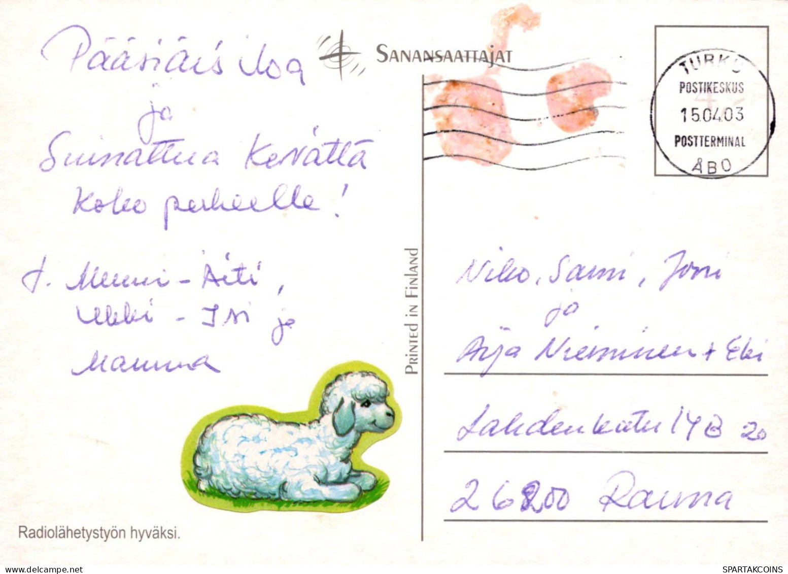 PASCUA NIÑOS HUEVO Vintage Tarjeta Postal CPSM #PBO281.ES - Pascua