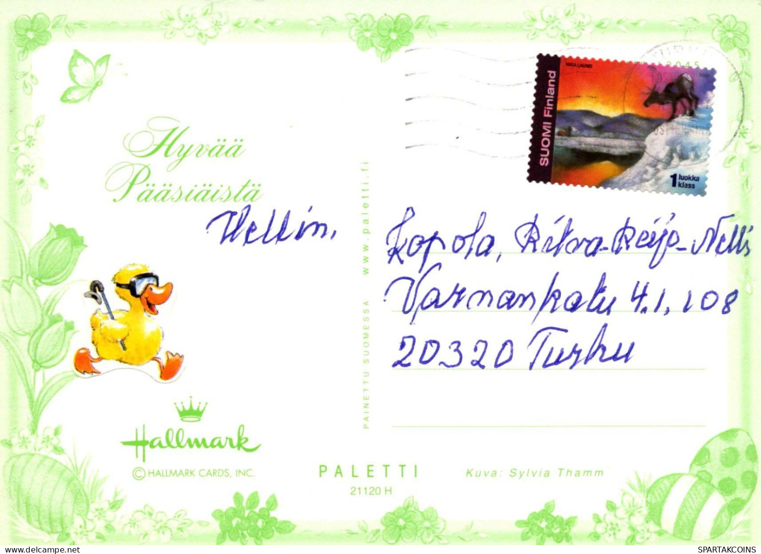 PASCUA POLLO Vintage Tarjeta Postal CPSM #PBO973.ES - Pasqua