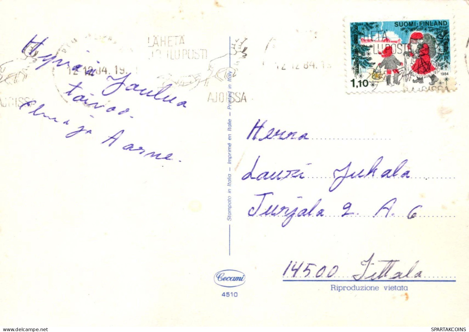 ÁNGEL Niño JESÚS Navidad Vintage Tarjeta Postal CPSM #PBB959.ES - Anges