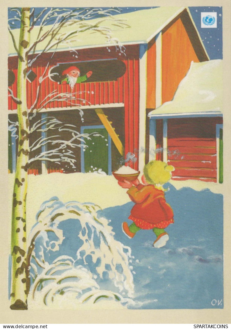 NIÑOS Escena Paisaje Vintage Tarjeta Postal CPSM #PBB442.ES - Scènes & Paysages