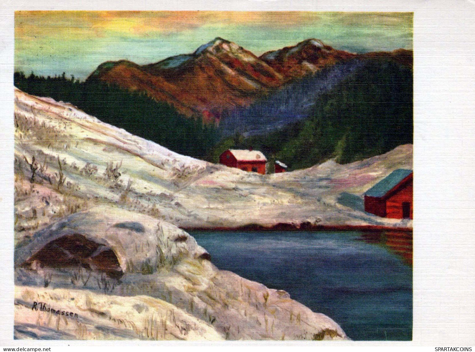 MALEREI FINNLAND Vintage Ansichtskarte Postkarte CPSM #PAV626.DE - Pintura & Cuadros