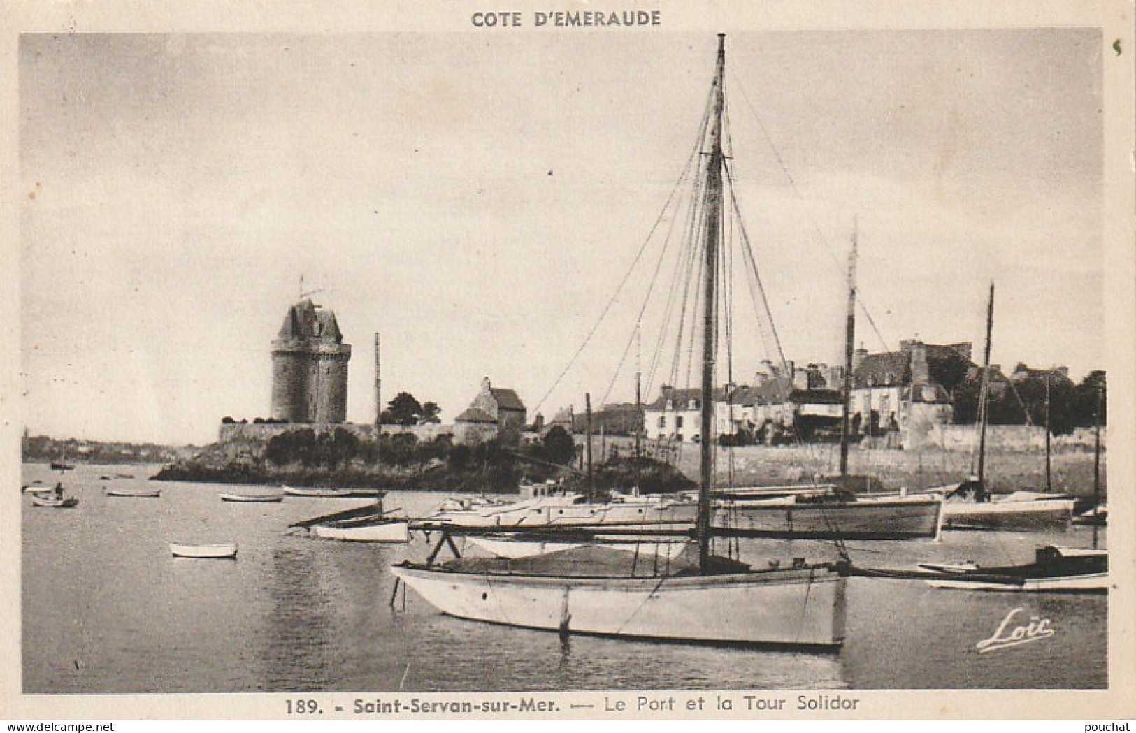 DE 9 -(35) SAINT SERVAN SUR MER -   LE PORT ET LA TOUR SOLIDOR   -  2 SCANS - Saint Servan