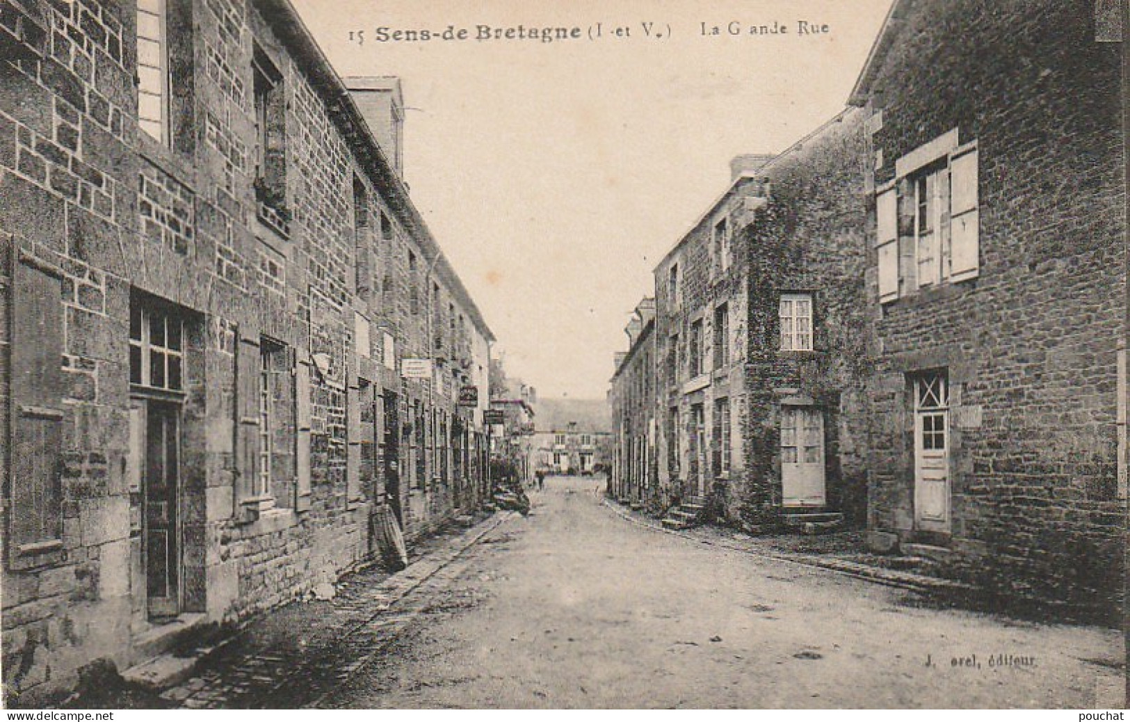 DE 9 -(35) SENS DE BRETAGNE  -  LA GRANDE RUE   -   2 SCANS - Andere & Zonder Classificatie