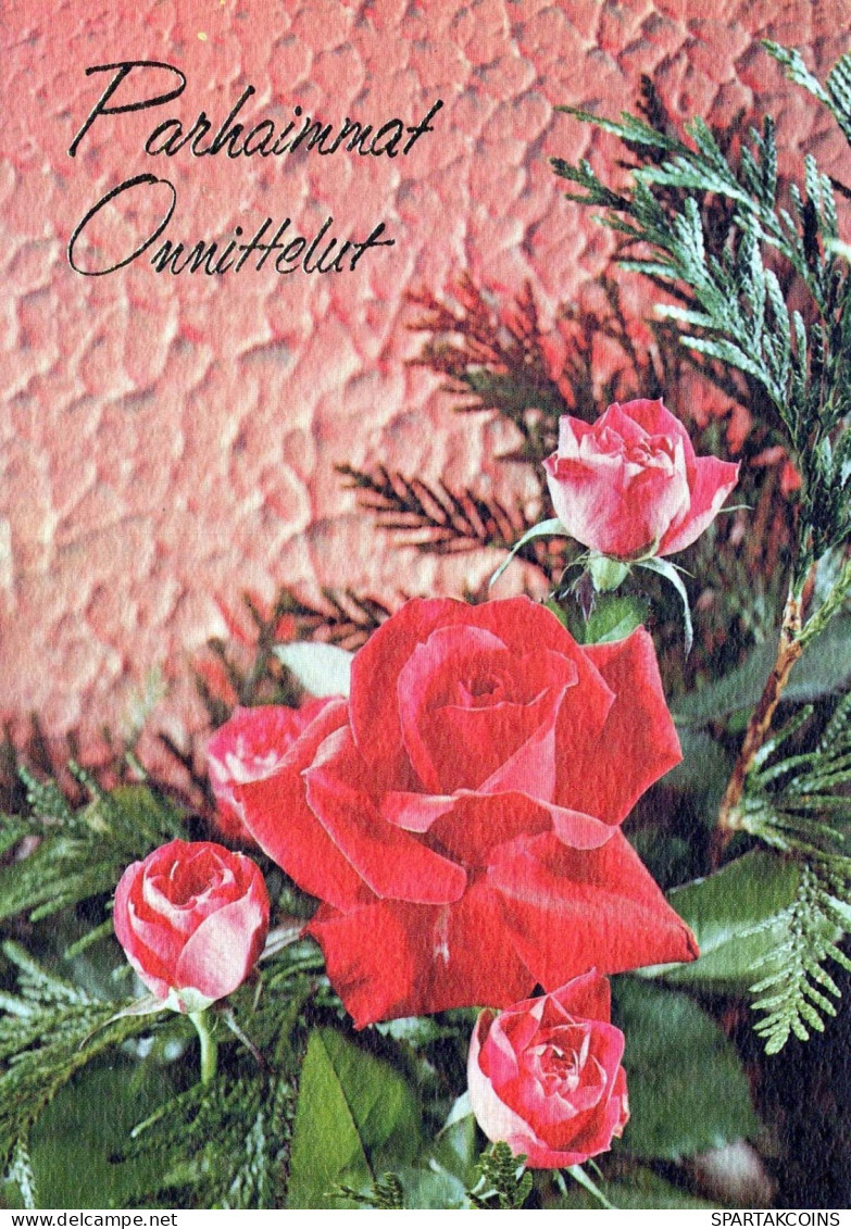 FLOWERS Vintage Ansichtskarte Postkarte CPSM #PAS090.DE - Flowers