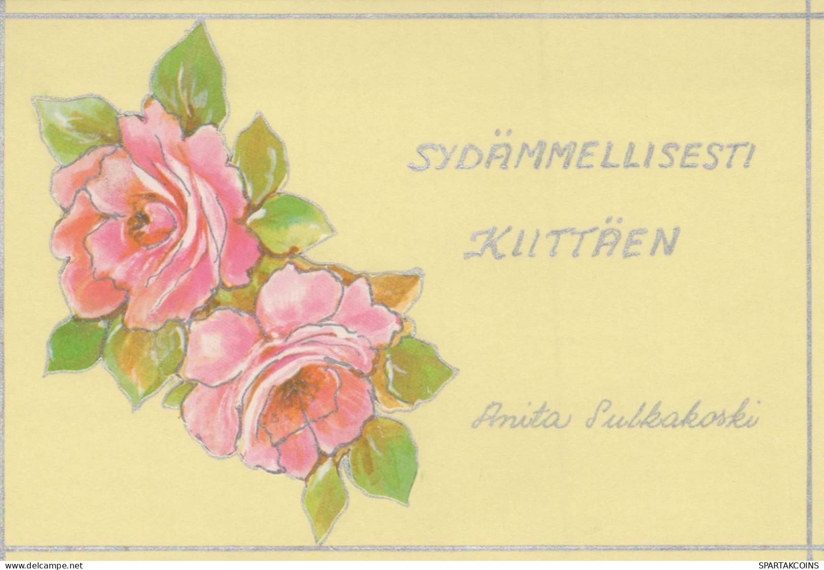 FLOWERS Vintage Ansichtskarte Postkarte CPSM #PAS150.DE - Flowers
