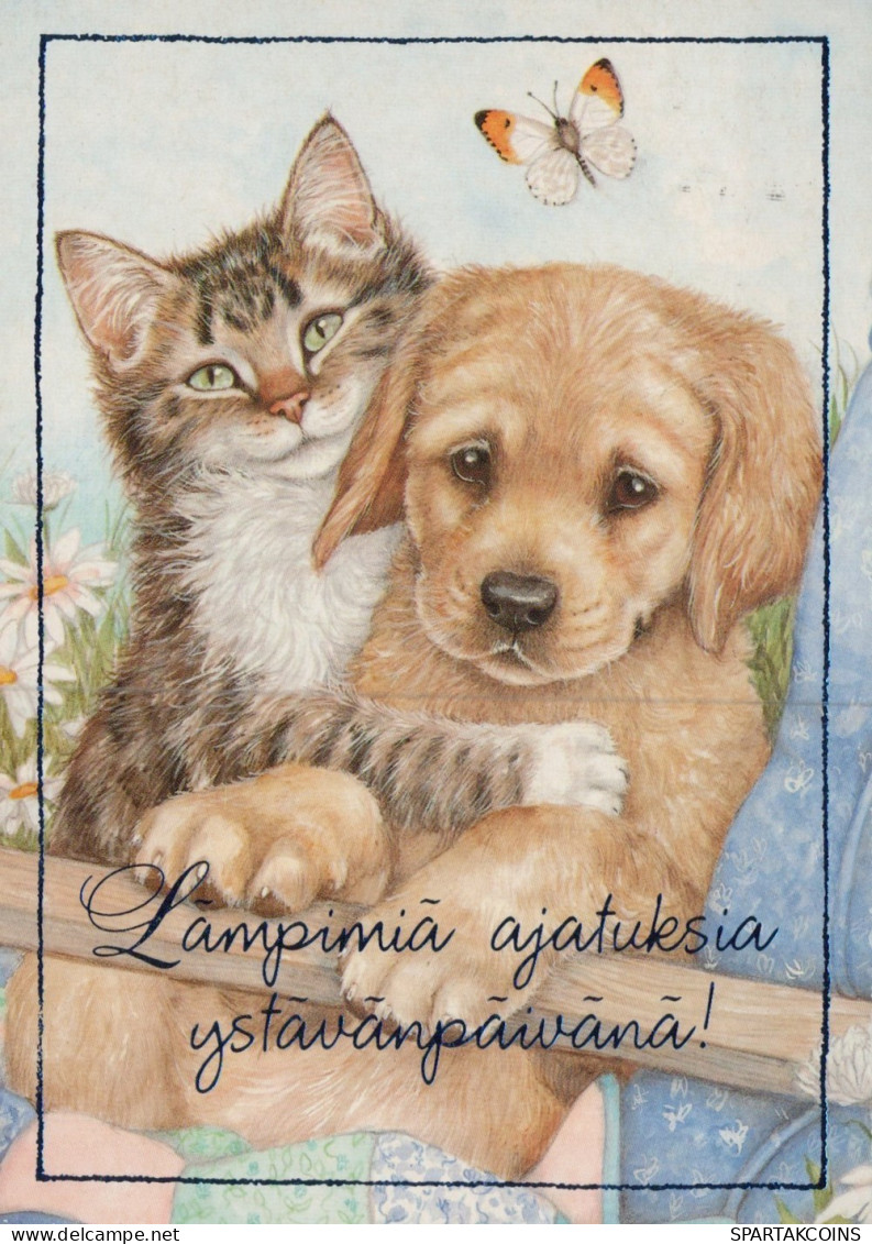 HUND UND KATZETier Vintage Ansichtskarte Postkarte CPSM #PAM046.DE - Dogs