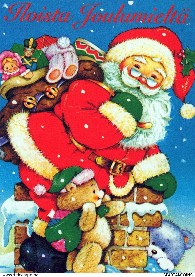 WEIHNACHTSMANN SANTA CLAUS WEIHNACHTSFERIEN Vintage Postkarte CPSM #PAJ726.DE - Santa Claus