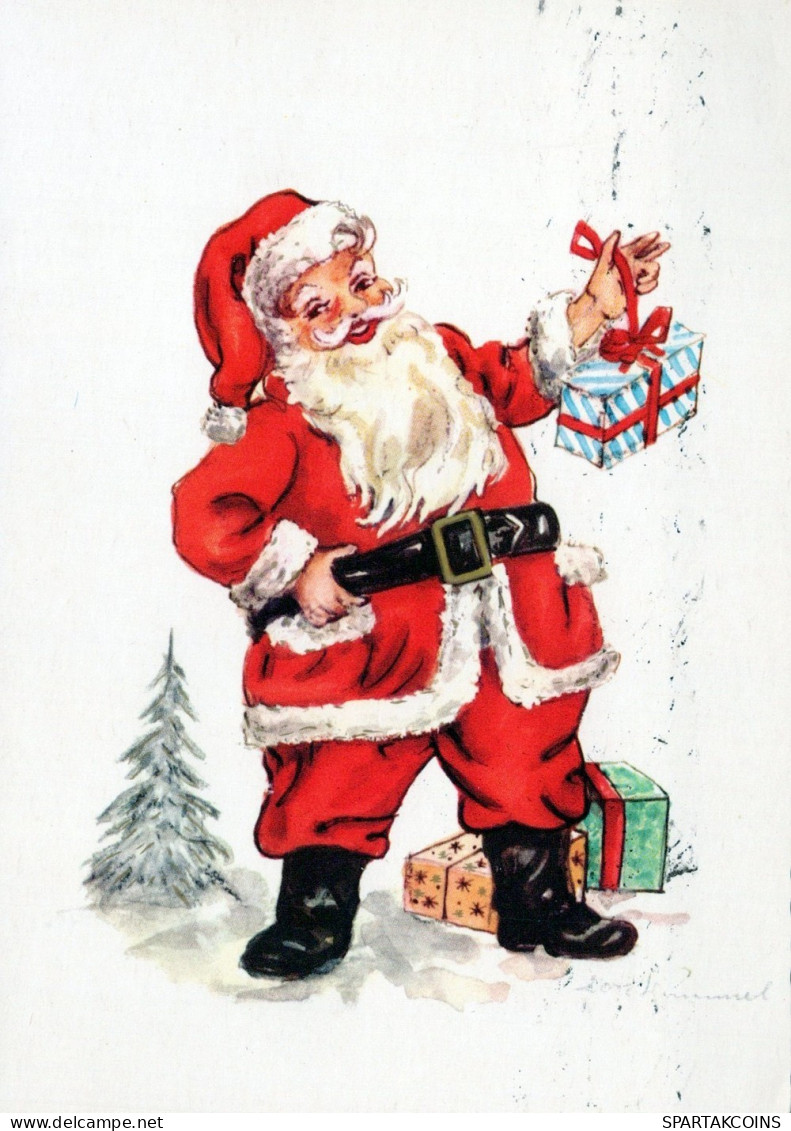 WEIHNACHTSMANN SANTA CLAUS WEIHNACHTSFERIEN Vintage Postkarte CPSM #PAJ658.DE - Santa Claus