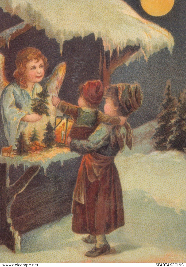 ENGEL WEIHNACHTSFERIEN Feiern & Feste Vintage Ansichtskarte Postkarte CPSM #PAJ199.DE - Engel