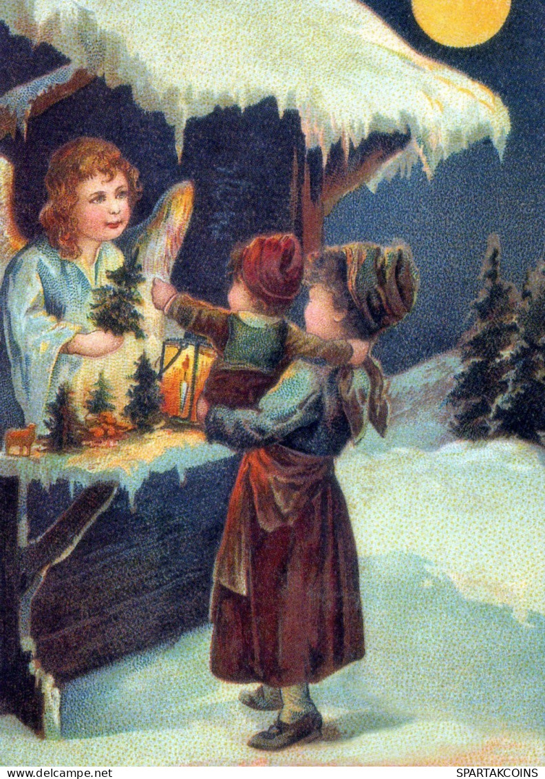 ENGEL WEIHNACHTSFERIEN Feiern & Feste Vintage Ansichtskarte Postkarte CPSM #PAJ199.DE - Anges