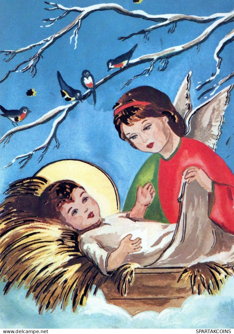 ENGEL WEIHNACHTSFERIEN Feiern & Feste Vintage Ansichtskarte Postkarte CPSM #PAH812.DE - Anges