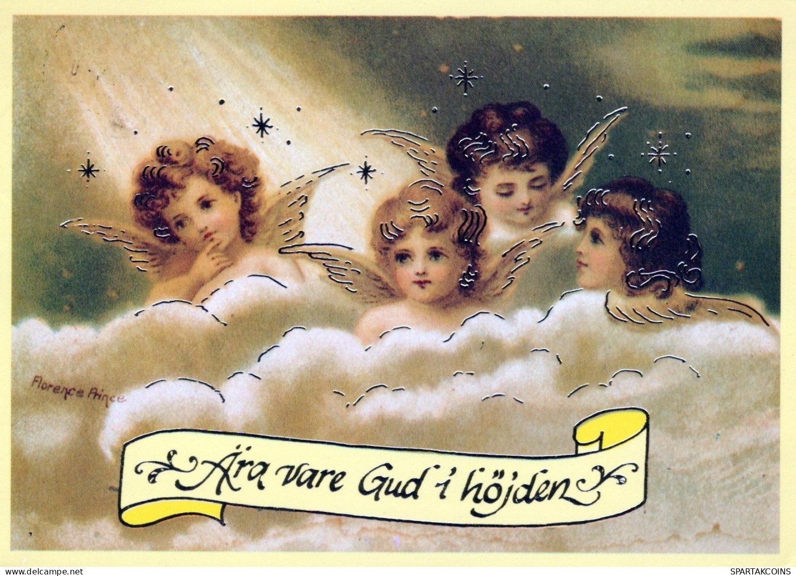 ENGEL WEIHNACHTSFERIEN Feiern & Feste Vintage Ansichtskarte Postkarte CPSM #PAH251.DE - Engel