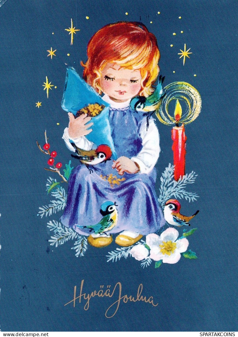 ENGEL WEIHNACHTSFERIEN Feiern & Feste Vintage Ansichtskarte Postkarte CPSM #PAH690.DE - Engel