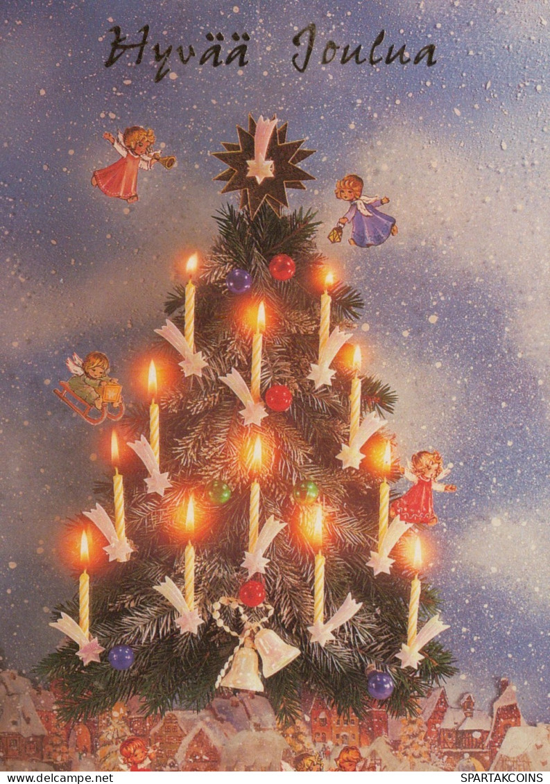 ENGEL WEIHNACHTSFERIEN Feiern & Feste Vintage Ansichtskarte Postkarte CPSM #PAH187.DE - Anges