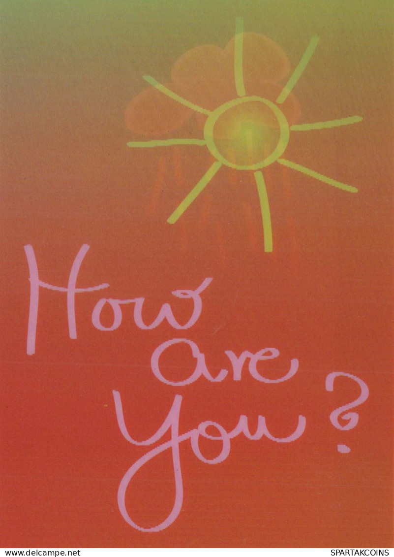 How Are You ? LENTICULAR 3D Vintage Carte Postale CPSM #PAZ163.FR - Autres & Non Classés