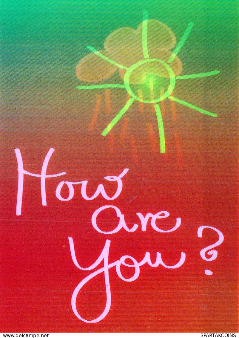 How Are You ? LENTICULAR 3D Vintage Carte Postale CPSM #PAZ163.FR - Andere & Zonder Classificatie